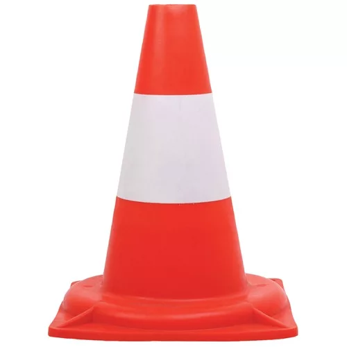 Közúti jelzőbója piros/fehér 30cm
