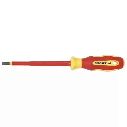 GedoreRed VDE csavarhúzó lapos 2.5 mm 0.4x75mm 1000V-ig szigetelt R39102514