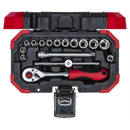 GedoreRed dugókulcs készlet 1/4" 4-13 mm 16 részes R49003016