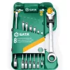 SATA dupla racsnis csillag-villáskulcs 8 részes készlet 8-19mm