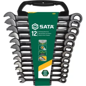   SATA racsnis csillag-villáskulcs készlet 8-19 mm 12 részes Black Edition