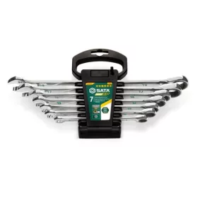   SATA X6 120 fogas univerzális racsnis csillag-villáskulcs készlet 8-19mm 7 részes