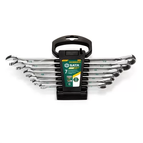 SATA X6 120 fogas univerzális racsnis csillag-villáskulcs készlet 8-19mm 7 részes
