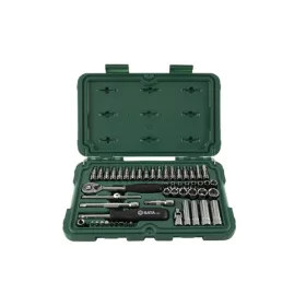 SATA dugókulcs készlet 1/4" 3.5-14mm 52 részes