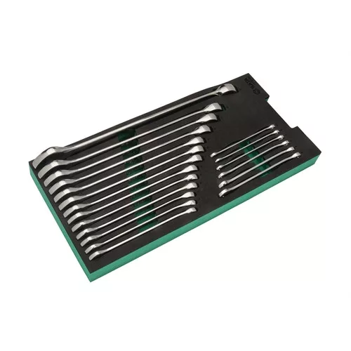 SATA csillag-villáskulcs készlet 5.5-27 mm 19 részes szivacsmodulban