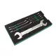 SATA villáskulcs készlet 6x7-30x32mm 10 részes szivacsmodulban