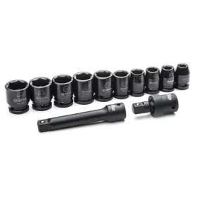 SATA gépi dugókulcs készlet 1/2" 10-24mm 12 részes
