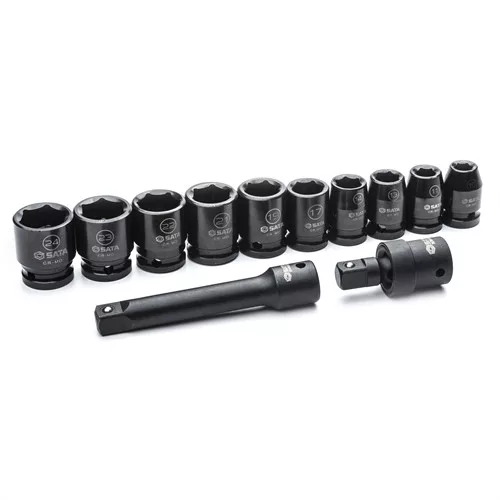 SATA gépi dugókulcs készlet 1/2" 10-24mm 12 részes