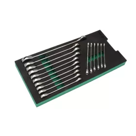   SATA racsnis csillag-villáskulcs készlet 5.5-21 mm 16 részes szivacsmodulban