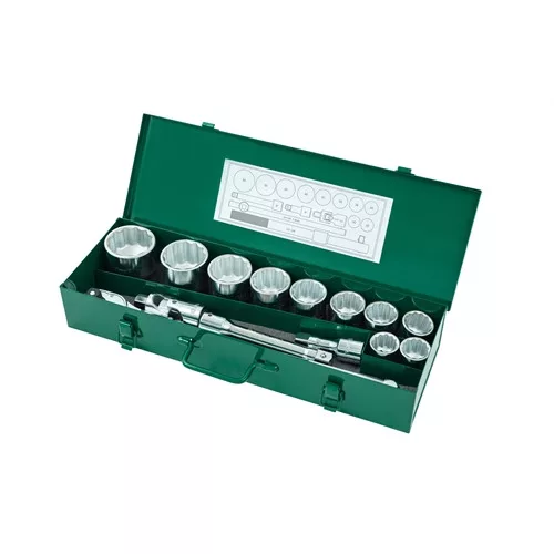SATA dugókulcs készlet 3/4" 30-60mm 15 részes