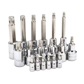 SATA torx dugókulcs készlet 1/4"-1/2" 18 részes