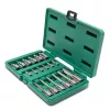 SATA imbusz dugókulcs készlet 1/4"-1/2" 18 részes (3-12 mm)