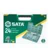 SATA dugókulcs készlet 1/2" 9-32mm 24 részes hatszög