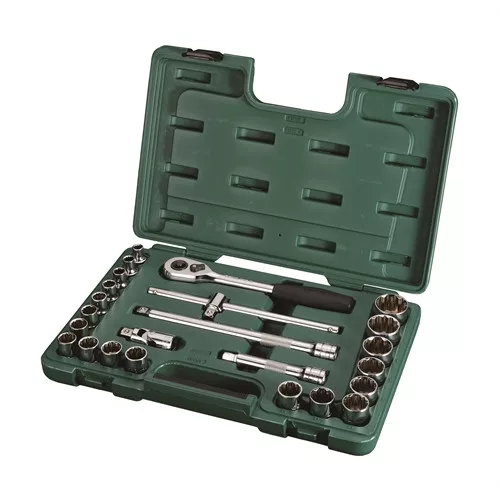 Sata dugókulcs készlet 1/2" 24 részes 12-szögű (9-32 mm)