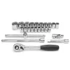 Sata dugókulcs készlet 1/2" 24 részes 12-szögű (9-32mm)