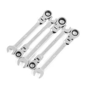   SATA csuklós racsnis csillag-villáskulcs készlet 10-14mm 5 részes