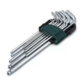  SATA imbuszkulcs készlet 12 részes 1/16-3/8", extra hosszú gömbvégű