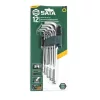 SATA imbuszkulcs készlet 12 részes 1/16-3/8", extra hosszú gömbvégű