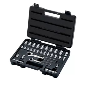   SATA átmenő dugókulcs készlet 1/4" és 3/8" 30 részes