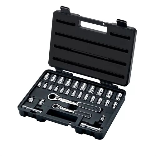 SATA átmenő dugókulcs készlet 1/4" és 3/8" 30 részes