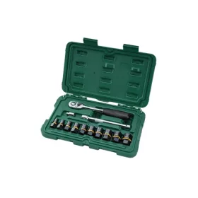   Sata BoltBiter sérült csavar kihajtó dugókulcs készlet 1/4, 3/8 7- 19mm 13 részes