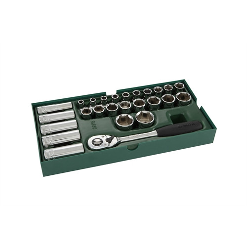 SATA dugókulcs készlet modul 1/2" 8-32mm 26 részes