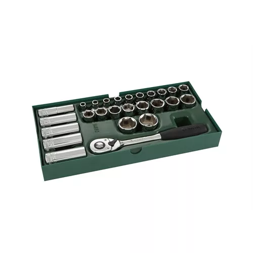 SATA dugókulcs készlet modul 1/2" 8-32mm 26 részes