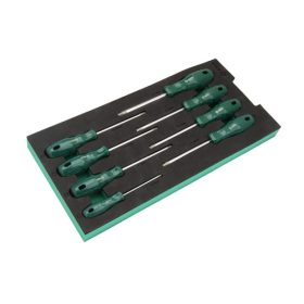 SATA Torx csavarhúzó készlet 8 részes szivacsmodulban