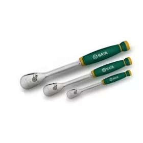   SATA profi 120 fogas (3 fok) finom racsnis hajtószár készlet 1/4, 3/8, 1/2 ComfortGrip nyéllel