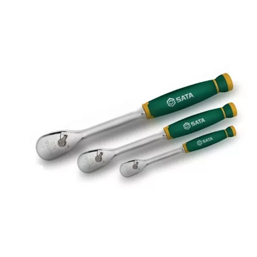 SATA profi 120 fogas (3 fok) finom racsnis hajtószár készlet 1/4, 3/8, 1/2 ComfortGrip nyéllel