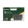 SATA gépi dugókulcs készlet, hosszított 1/2" 13 részes (10-24 mm)