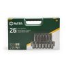 SATA gépi dugókulcs készlet normál+hosszított 1/2" 26 részes (10-24mm)