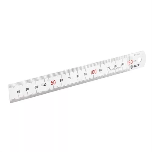 SATA acélvonalzó 150mm