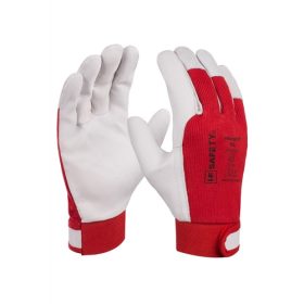   HF Safety Velcro Fit színbőr szerelő kesztyű mandzsettával 10