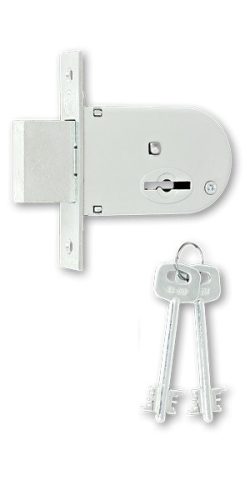 ZÁR PATKÓ BEVÉSÕ RETESZZÁR 2 DB KÉTTOLLÚ KULCCSAL