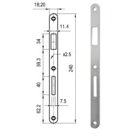 ZÁRÓLEMEZ MIDI KEREKÍTETT EGYENES HK