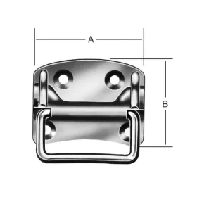 Vormann Ládafogantyú 13281 100X80 mm horg./ 10 db