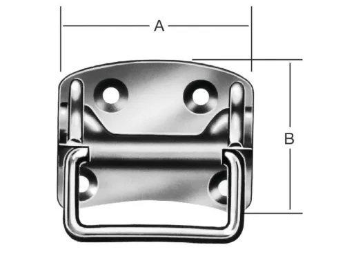 Vormann Ládafogantyú 13281 100X80 mm horg./ 10 db
