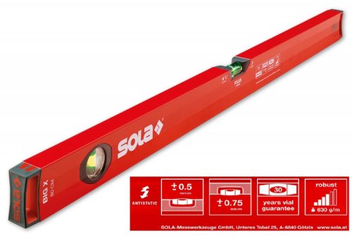 VÍZMÉRTÉK ALU SOLA BigX 30 X-PROFIL 30CM