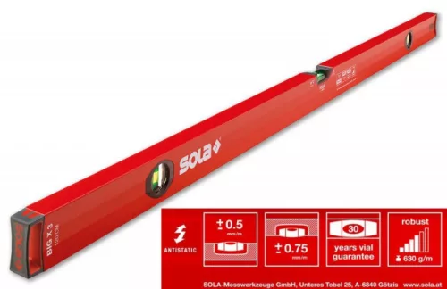 VÍZMÉRTÉK ALU SOLA BIGX3 150 X-PROFIL 150 CM