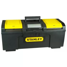   SZERSZÁMOSLÁDA STANLEY 179217 19½ FÉMCSAT FEDÉLBEN CSAVARTARTÓ AUTOMATA ZÁRÓ