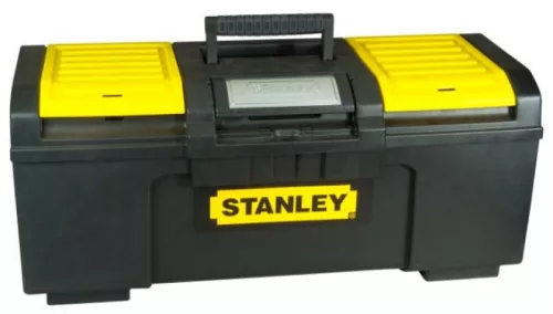 SZERSZÁMOSLÁDA STANLEY 179217 19½ FÉMCSAT FEDÉLBEN CSAVARTARTÓ AUTOMATA ZÁRÓ