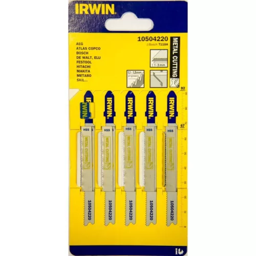 DEKOPÍRFÛRÉSZLAP IRWIN T118A/5 DB  FÉM