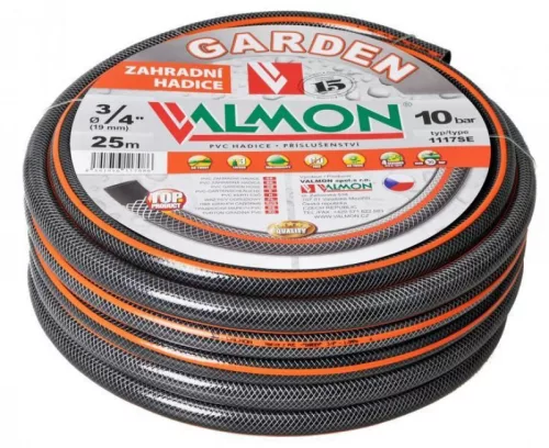LOCSOLÓTÖMLÕ CSEH 3/4" EZÜST, NARANCSS. CSÍKKAL /25M
