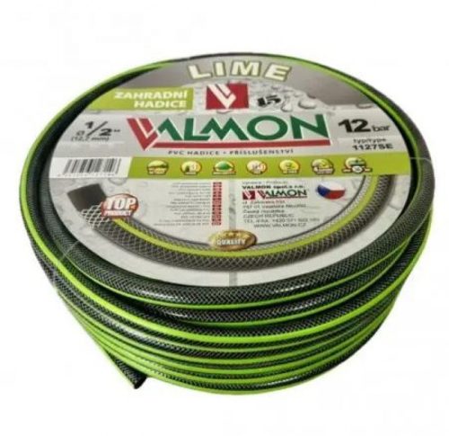 LOCSOLÓTÖMLÕ CSEH 1/2" LIME-EZÜST, ZÖLD CSÍKKAL /25M