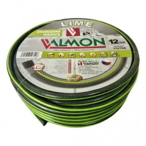 LOCSOLÓTÖMLÕ CSEH 3/4" LIME-EZÜST, ZÖLD CSÍKKAL /25M