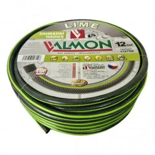 LOCSOLÓTÖMLÕ CSEH 1"  LIME-EZÜST, ZÖLD CSÍKKAL /25M