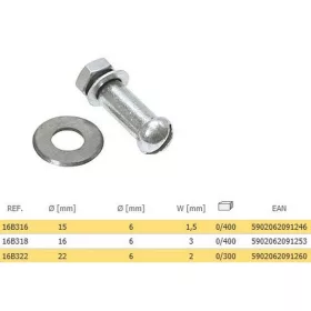 CSEMPEVÁGÓKERÉK TOPEX 16B316 15 MM