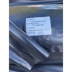 TAKARÓFÓLIA ½R½  8500X0,12 FEKETE/60M