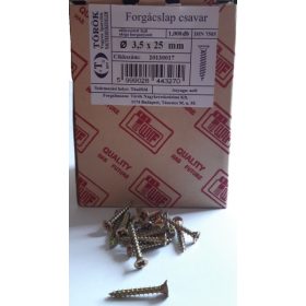 FORGÁCSLAPCSAVAR 3.5X 25 TUF/1000 DB